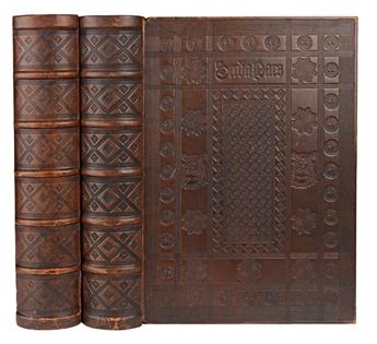 INCUNABULA  BIBLE IN LATIN. [Biblia Latina.] Facsimile of the Gutenberg Bible. 2 vols. 1913-14